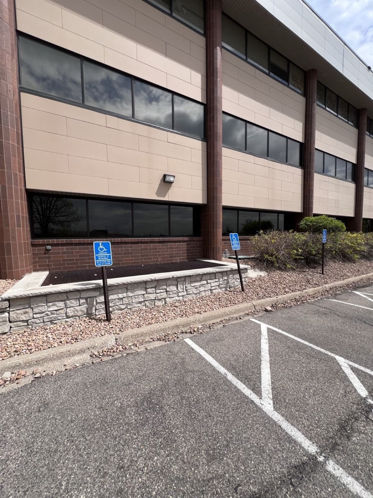 Commercial office building with 3M window tinting installed — Doctor Detail Eagan MN