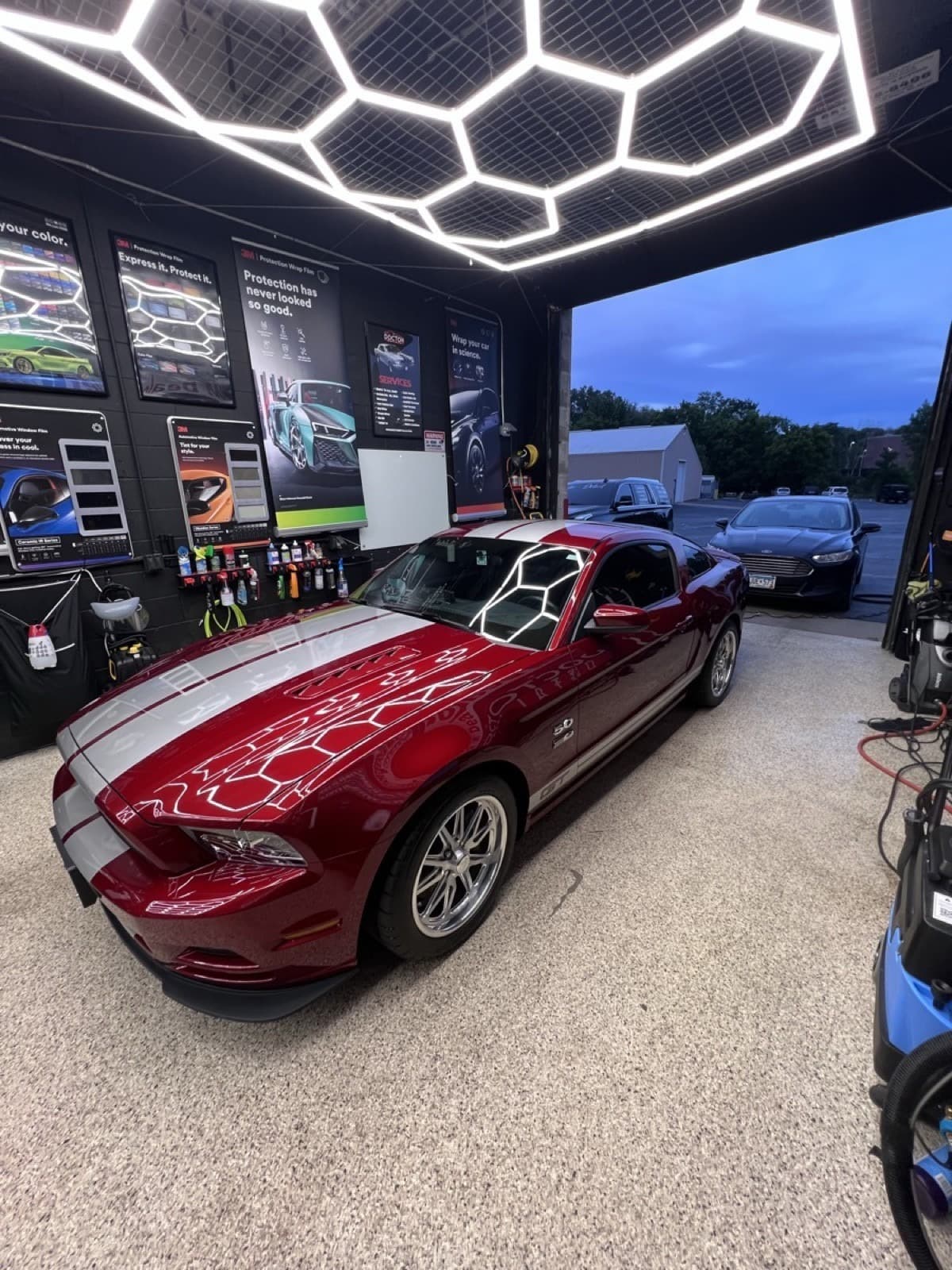 Red Ford Mustang Shelby detail at Doctor Detail Eagan MN