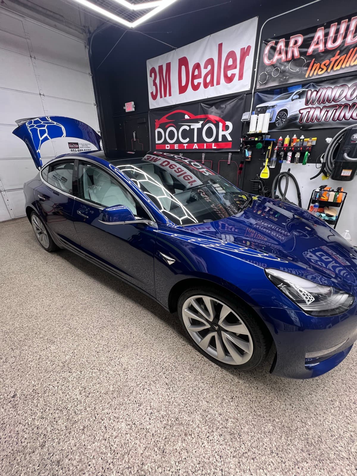 Tesla Model 3 window tinting — Doctor Detail Eagan MN