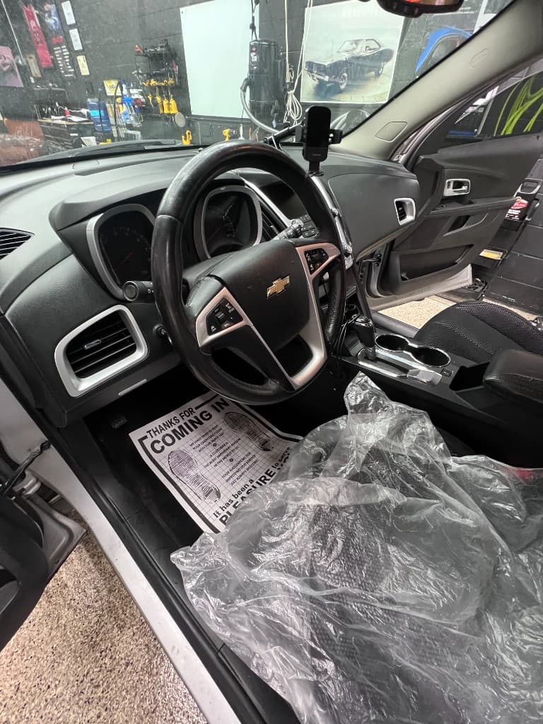 Silver Chevrolet interior detail — Doctor Detail Eagan MN